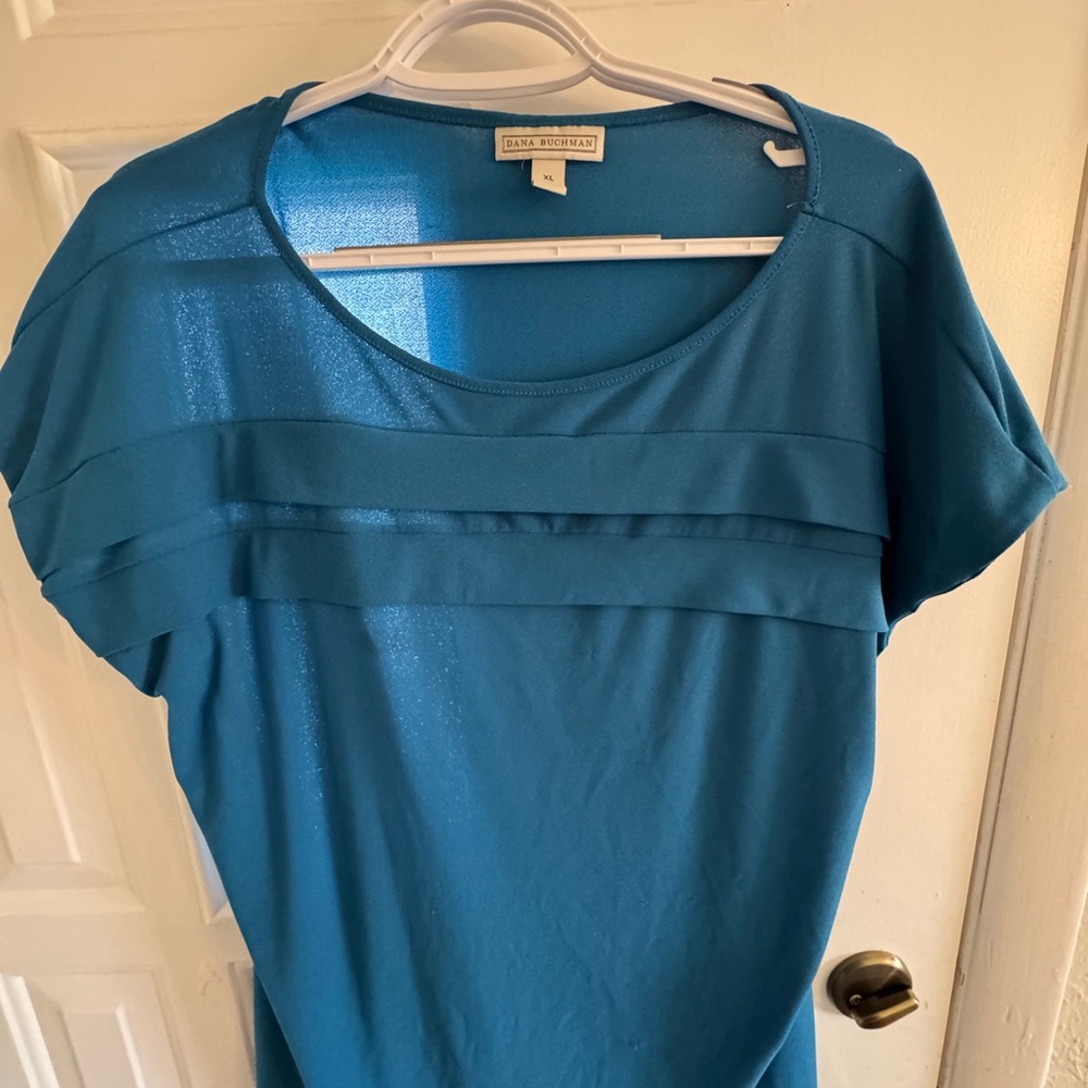 Teal Short Sleeve Top